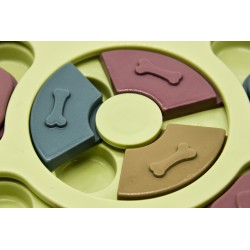 Interactive dog feeding puzzle